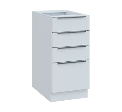 SIS - 4Z41 spodní skříňka, 4-zásuvková, 870x400x600, bílá